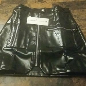 Fashion Leather skirt